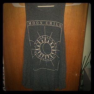 Moon Child print Tank top.